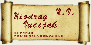 Miodrag Vučijak vizit kartica
